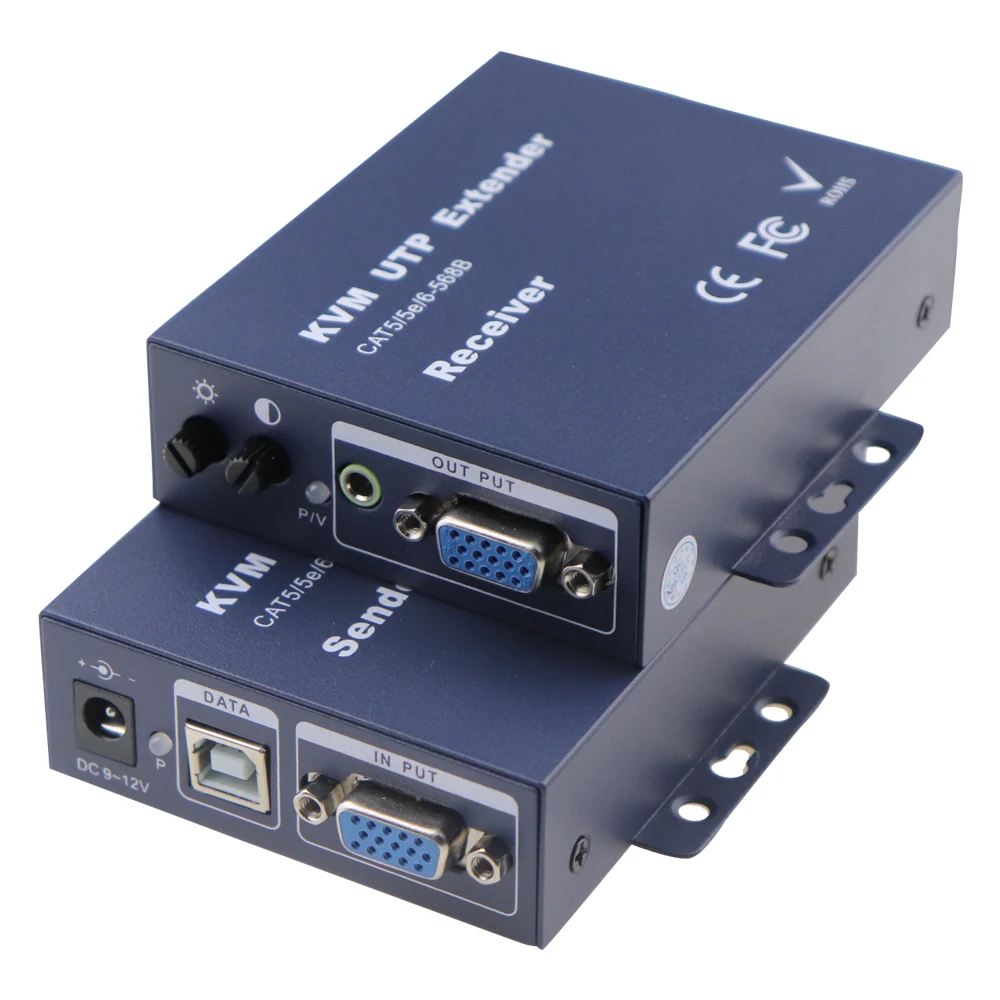 300 м VGA KVM удлинитель по CAT5e/6 UTP/FTP кабель до 1000Ft поддержка 1920x1200 @ 60 Гц для HDTV PS3 PS4 |