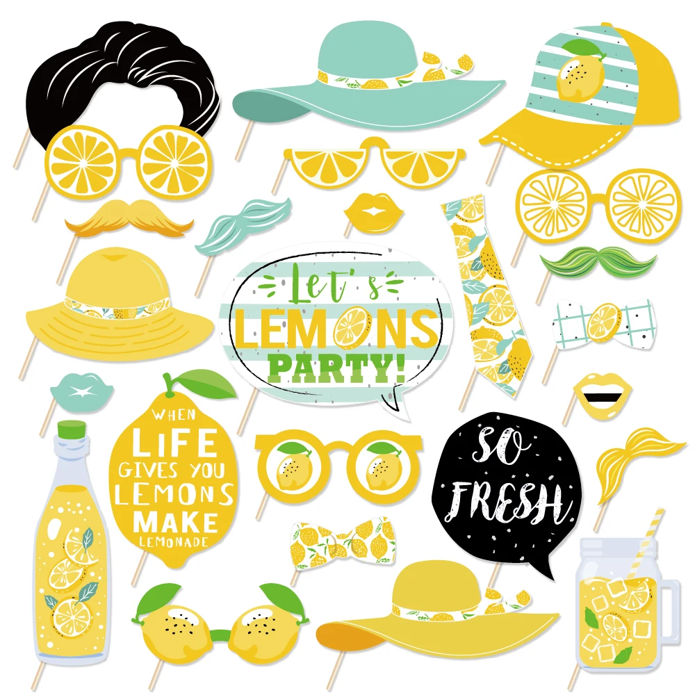 Летом свежие фрукты вечерние Фотокабины реквизит для детей День рождения