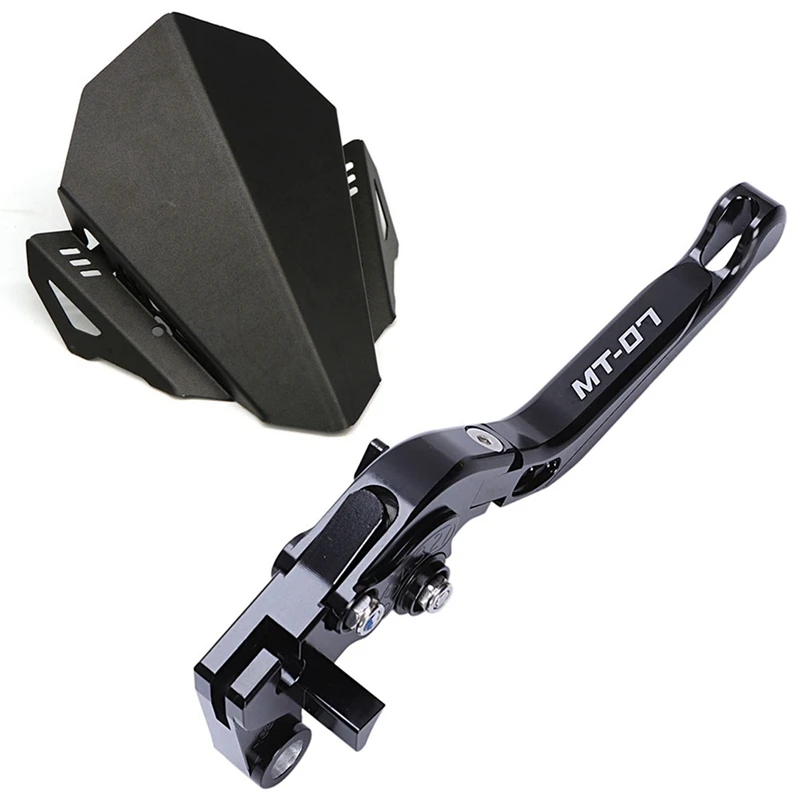 

Extendable Brake Clutch Levers for Yamaha Mt-07 2014-2018 & Motorcycle Windshield Windscreen Aluminum Kit Deflector