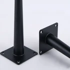 4 шт. черные косые прямые конические ножки мебели металлические ножки для шкафа телевизора ножки стула диван для чайного журнального столика ножки