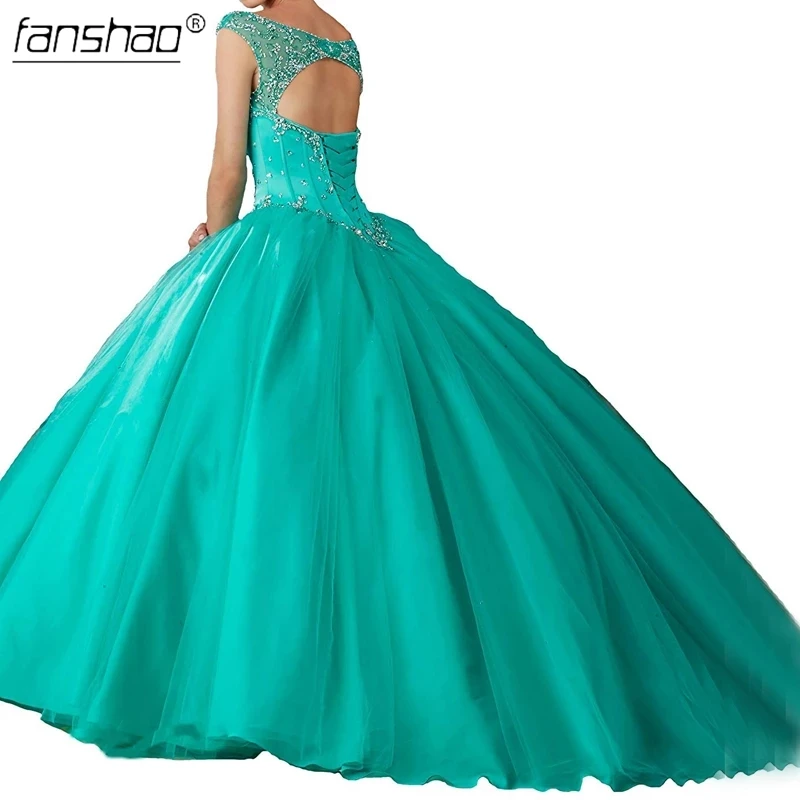 Женское платье без рукавов Fanshao Коралловое бальное с глубоким вырезом расшитое