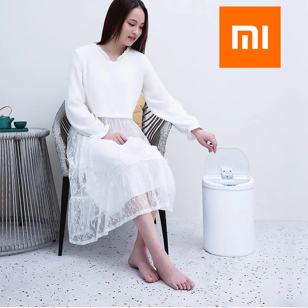 Xiao mi jia NINESTARS умный мусорный бак датчик движения автоматическое уплотнение светодиодный индукционный чехол для мусора 7/10L mi Home Ashcan Bins