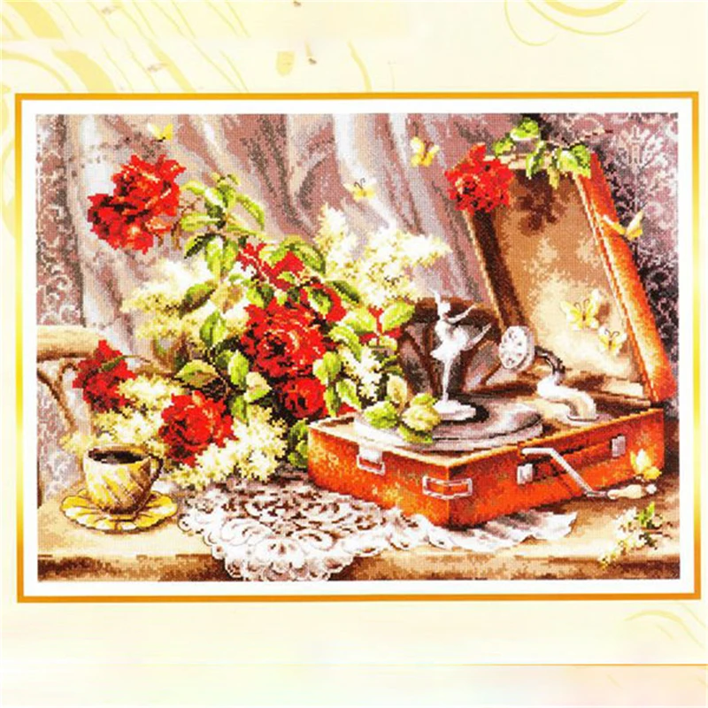

ZZ4617 For Needlework Kit NOT PRINTED Cross stich Painting Set Cross Stitch Kits Cross-stitch Embroidery Set Stitch Kits Cross