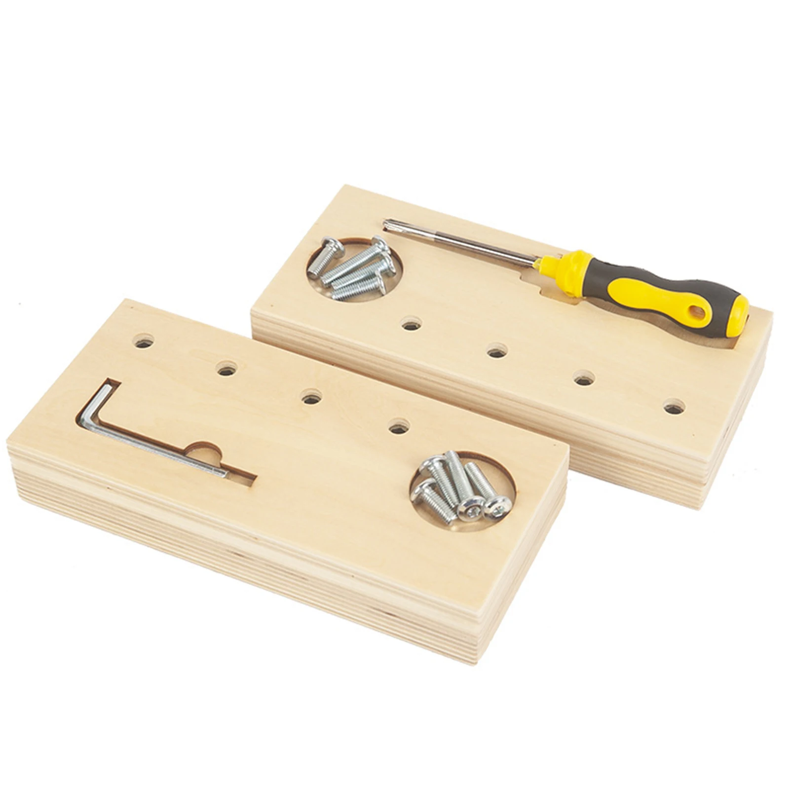 

Детская Доска для отвертки, обучающая доска для базовых навыков, игрушки для малышей Монтессори, практичный жизненный материал, доска для о...