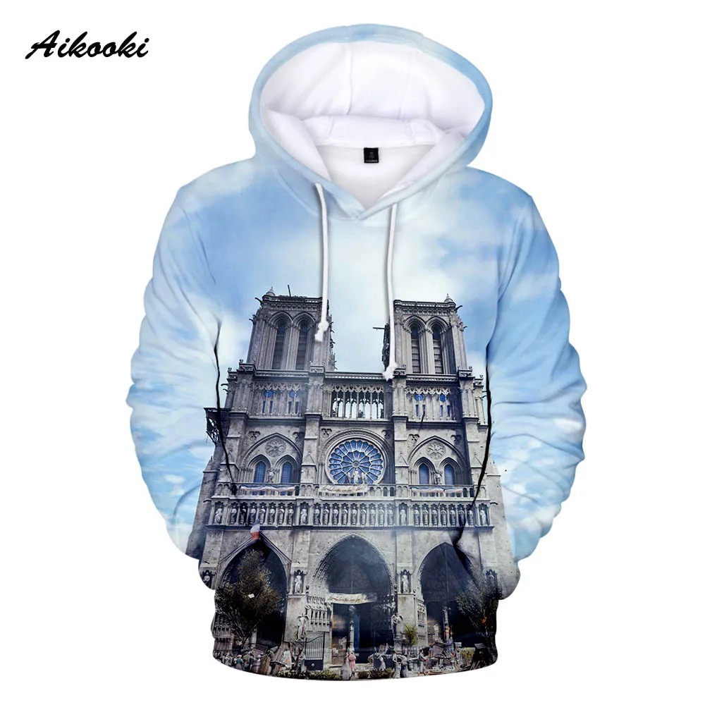 

2020 new Famous Notre Dame de Paris Hoodies Men/Women Hoody Sweatshirts Hooded Mens Forever Notre Dame de Paris Popular Tops