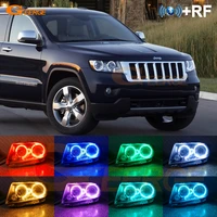 for jeep grand cherokee 2011 2012 2013 bt app rf remote control multi color ultra bright rgb led angel eyes kit halo rings