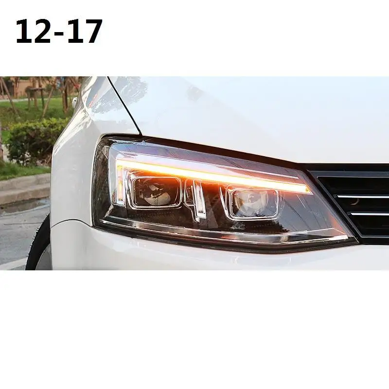 Автомобильные ходовые части Neblineros Para автомобильные Drl светодиодные фары автомобильные фары в сборе 12 13 14 15 16 17 для Volkswagen Sagitar