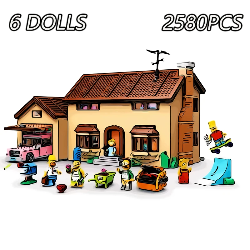 

2580Pcs City Street Movie Series 20010 180043 71016 The House Set Buidling Blocks Bricks Kids Education Toy Girl Gifts