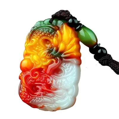 

Exquisite Hetian Caiyu (Sheng Xiaolong) Pendant