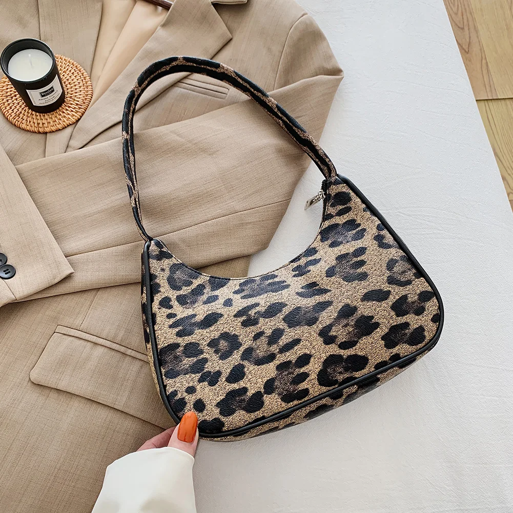 

Повседневные Наплечные сумочки из искусственной кожи, Повседневная винтажная женская сумка с животным узором под подмышки, портативная до...