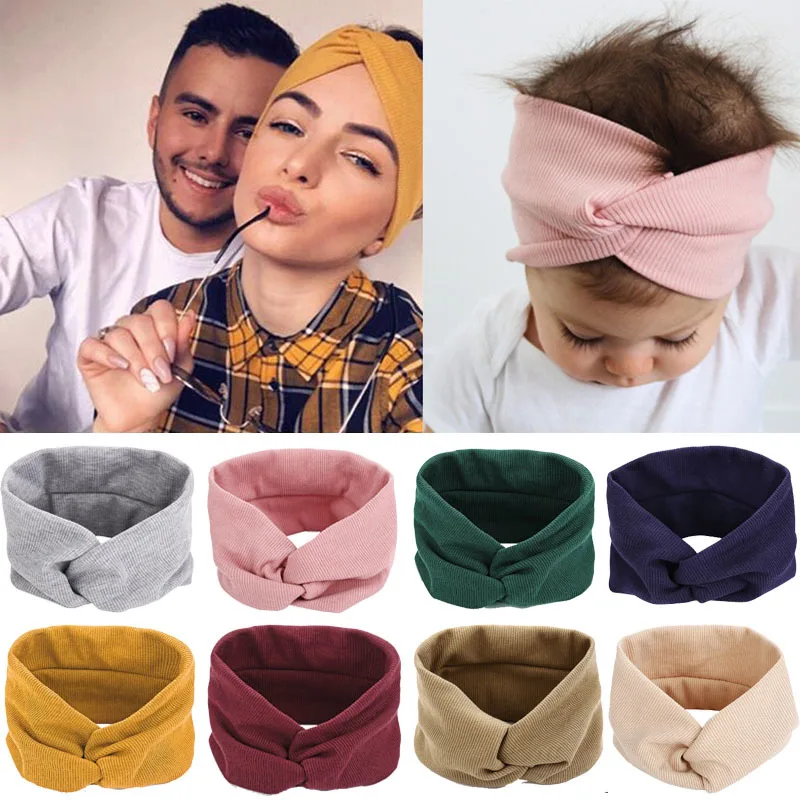 

New Solid Cotton Cross Women Hairband Summer Fashion Yoga Headband Sports Elastic Head Bands Hair Accessories Ladies Headwear