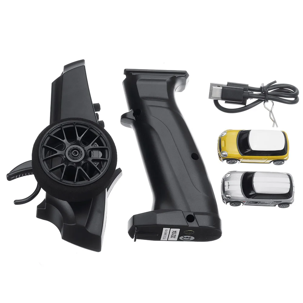 Turbo Racing RTR 1/76, dos coches a control remoto, versi&oacute;n de 3 &deg; aniversario, Mini juguetes proporcionales completos para ni&ntilde;os, veh&iacute;culo el&eacute;ctrico todoterreno-4
