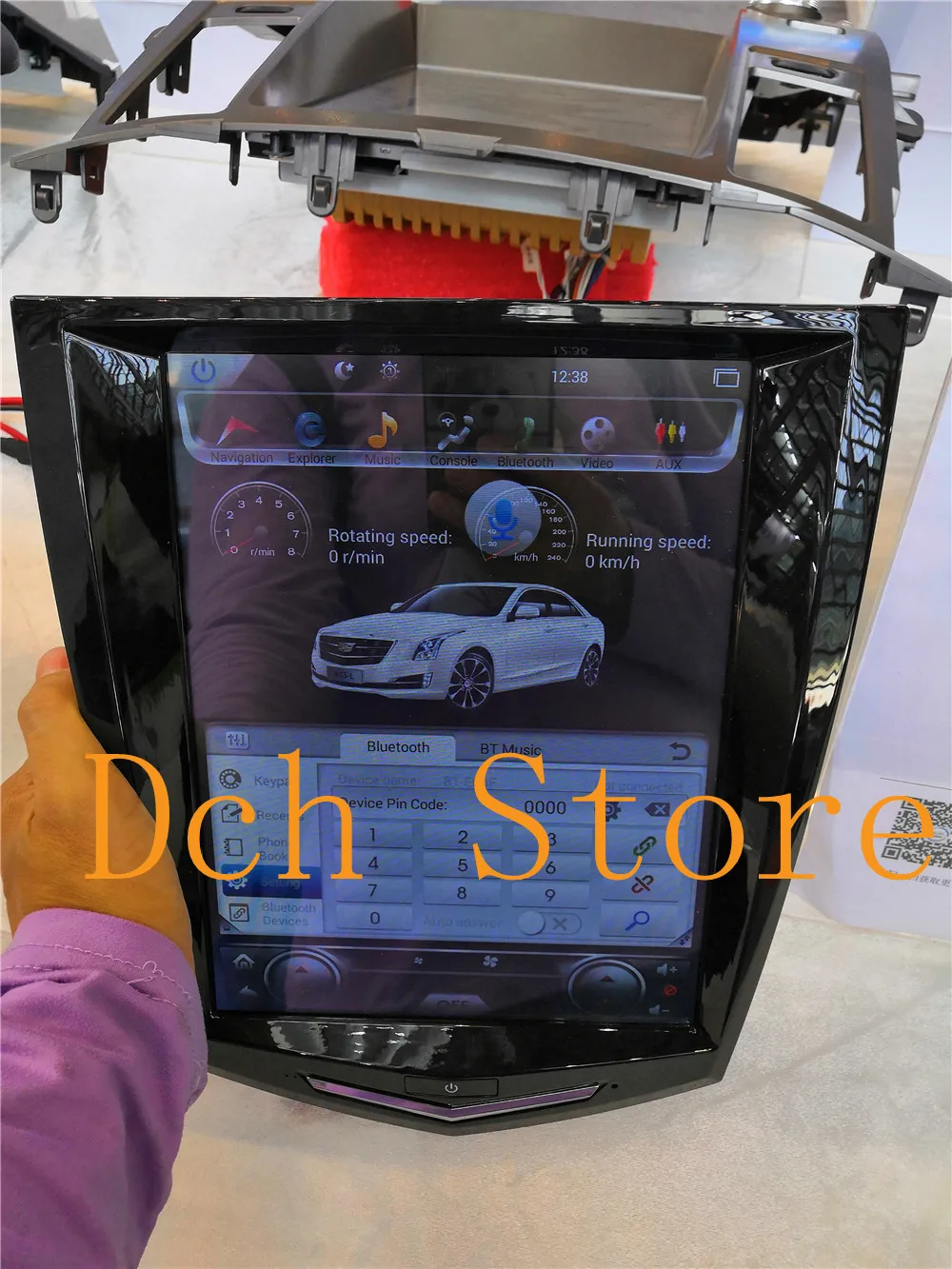 Автомобильный DVD плеер Tesla Style 10 4 дюйма вертикальный экран Android 9 0 GPS для Cadillac ATS ATSL