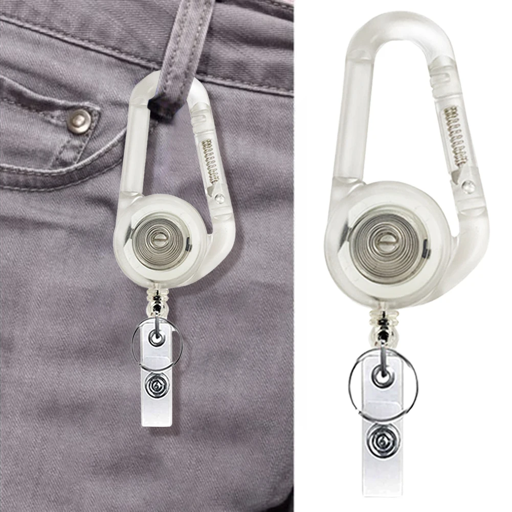 

Retractable Key Ring Lanyard Camping Pull Carabiner Anti-lost Rope Buckles