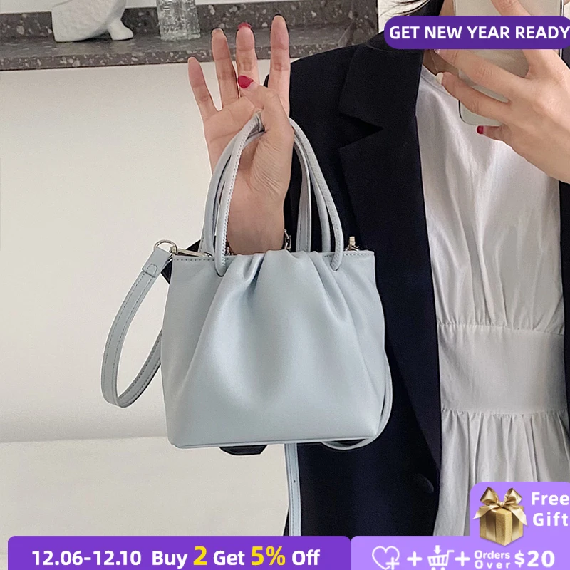 

Модный дизайнерский женский кошелек, сумочки, Женская плиссированная мягкая женская мини-сумка через плечо, маленькая сумка-тоут с клапано...