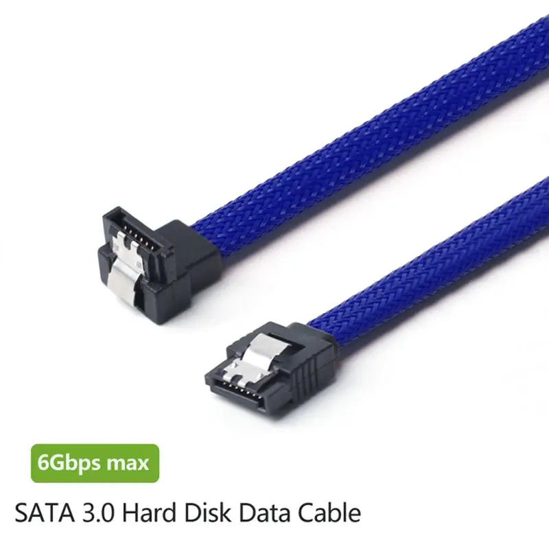 7 контактный кабель для передачи данных SATA 3 0 III SATA3 50 см под прямым углом 6 ГБ/сек.
