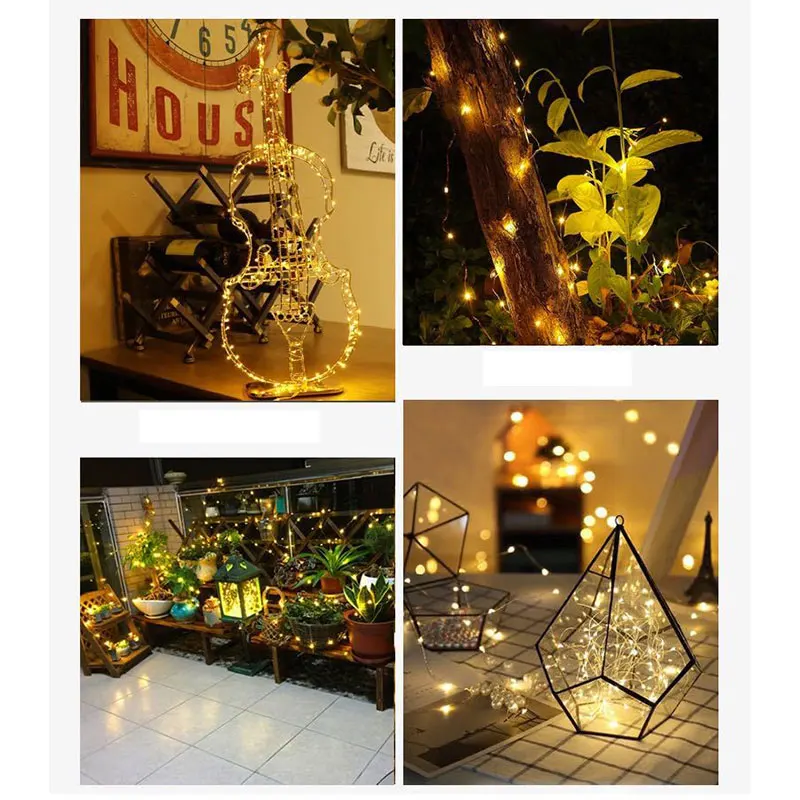 

50/100/200LED Waterproof Solar String Lights Outdoor String Lights LED Garden Party Light with Remote Control BV789