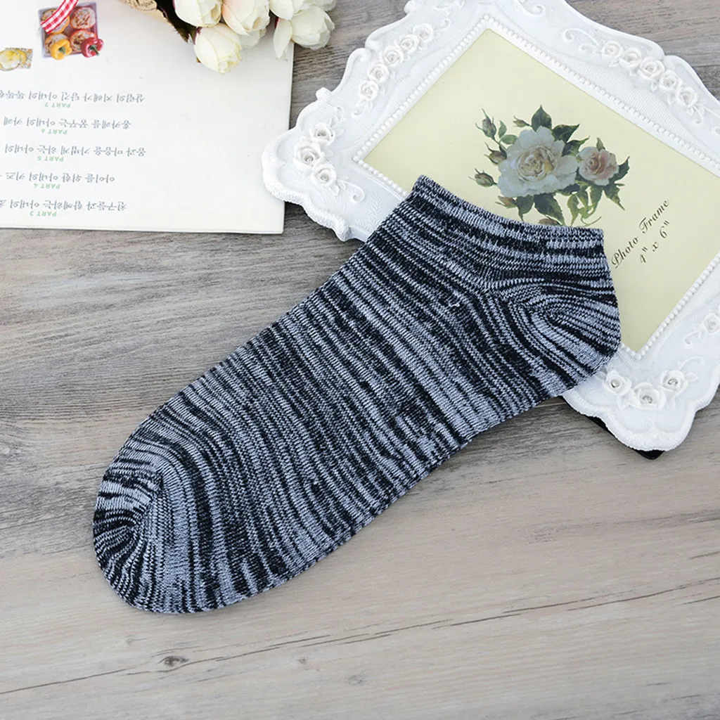 Мужские носки 1 пара удобные нескользящие короткие унисекс смешанных цветов