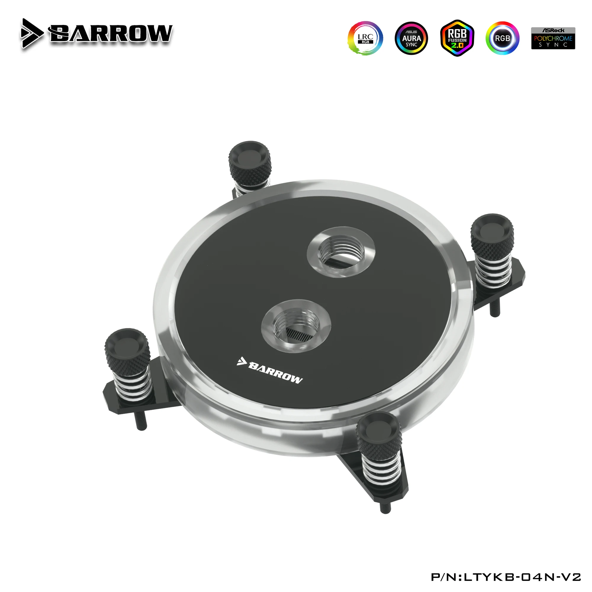 Barrow водяной блок для процессора Intel LGA 1150 1151 1155 1156 5 в 3Pin M/B AURA акриловый + медный