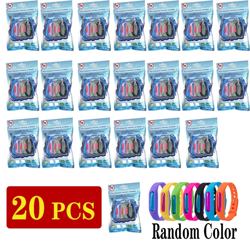 10/20pcs Anti Mosquito Pest Insect Bugs Waterproof Wristband Repeller Wrist Band Bracelet Capsule Repellent | Дом и сад