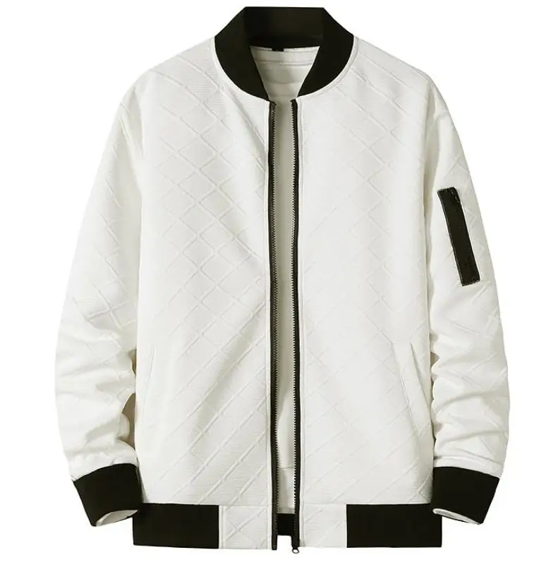 

2021 New Spring Autumn Mens Jacket Men's Long Sleeve Zipper Short Casual Baseball Coats Clothing