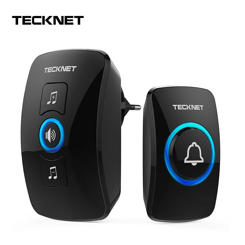 TeckNet беспроводной водонепроницаемый дверной звонок 250 м пульт дистанционного