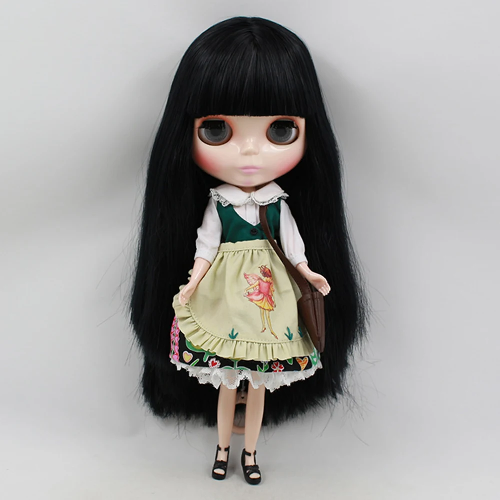 Одежда для 1/6 Blyth куклы ICY 3 предмета в комплекте платье передник и сумки той же