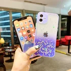 Прозрачный чехол с блестками для Samsung galaxy S21 S20 Ultra Plus FE, милый Радужный чехол с блестками и градиентом для samsung