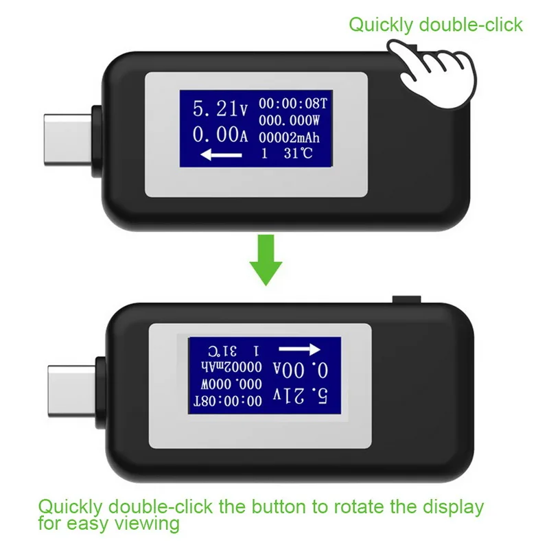 USB тестер мультиметр цифровой измеритель тока и напряжения мощность зарядное