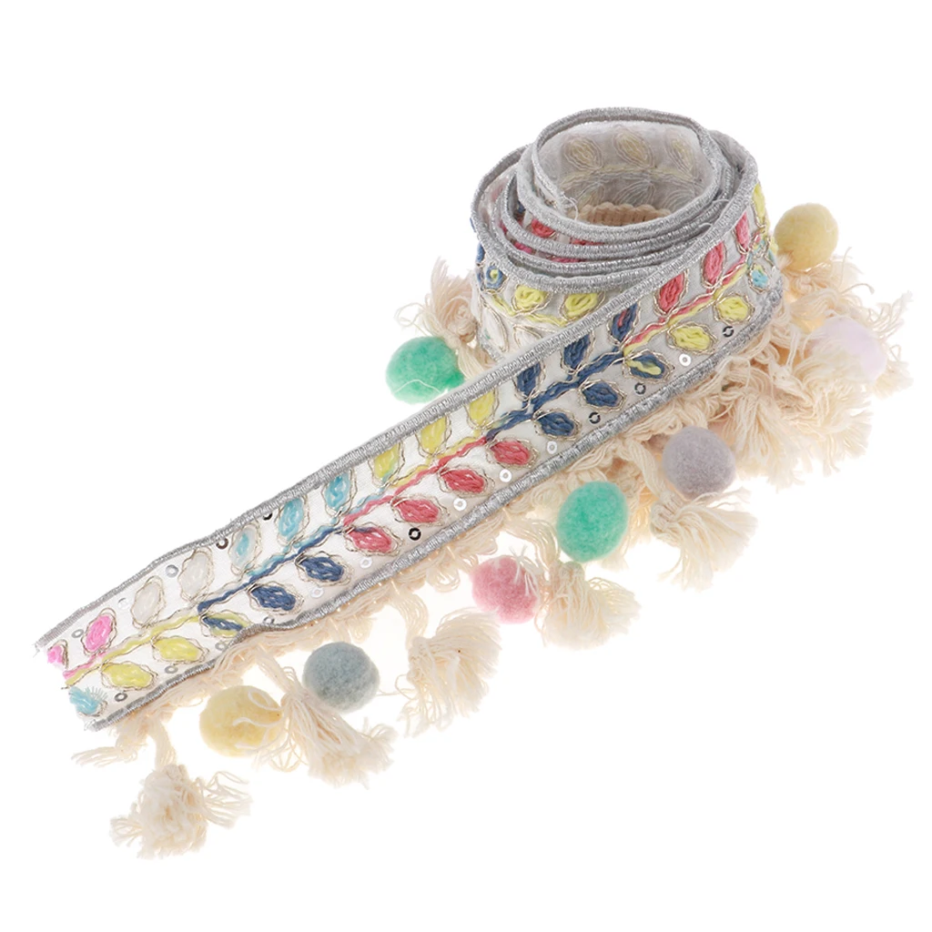 

1 ярд, цветной помпон, бахрома, кружевная отделка, окантовка для поделок