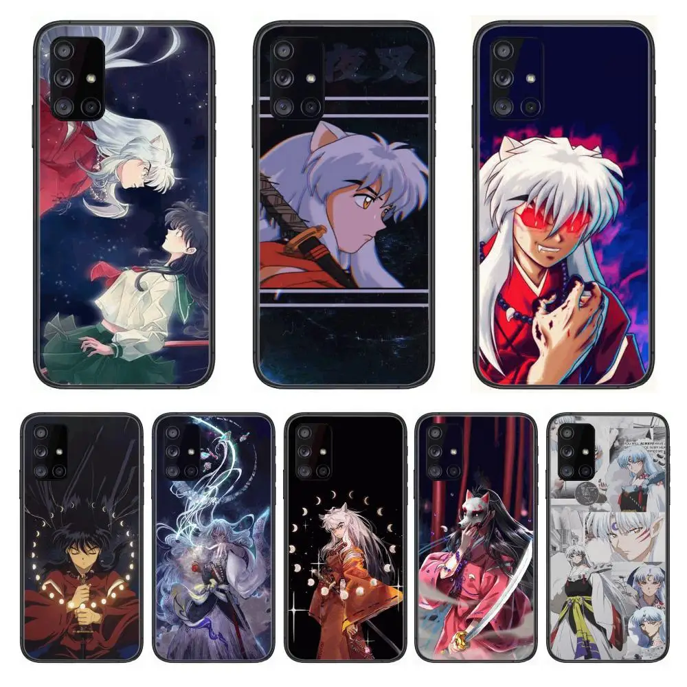 

Anime Inuyasha style Phone Case Hull For Samsung Galaxy A 90 50 51 20 71 70 40 30 10 80 E 5G S Black Shell Art Cell Cover