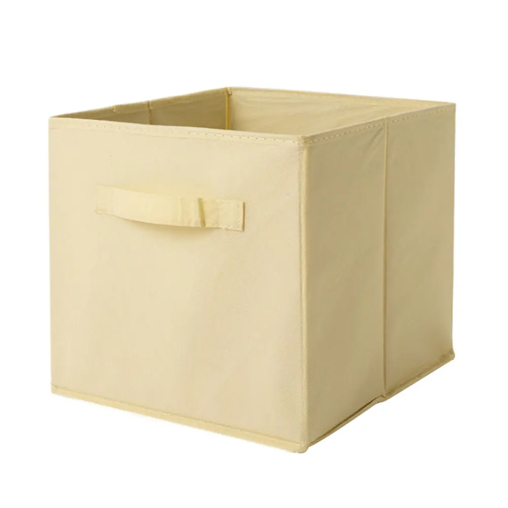 

Складная полка Кубы для хранения Bins для корзин, органайзер, однотонная коробка, Складная Ткань с двумя ручками, органайзер для игрушек