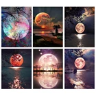 Набор для алмазной живописи 5D JIEME с изображением Луны, распродажа картин, вышивка, Полный Круглый домашний декор для стен