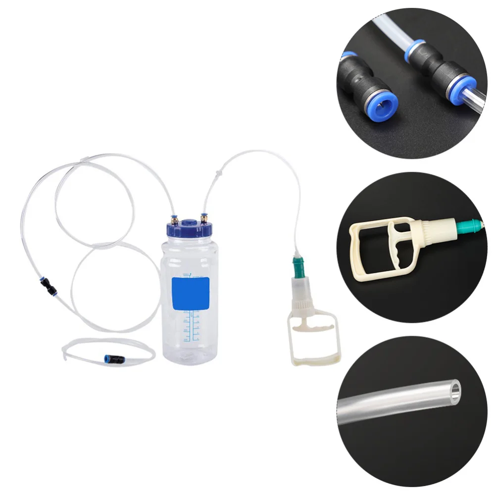 

1 комплект, 2 л, вакуумный экстрактор жидкости для замены масла, простой в использовании ручной насос, инструмент для автомобиля