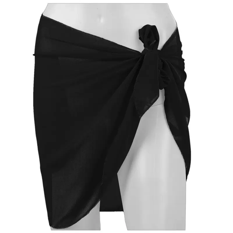 Пляжная накидка бикини одежда для плавания на саронг женский черный купальник |