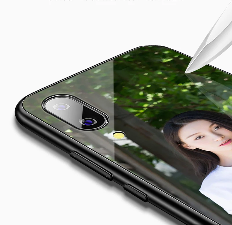 DIY Custo mi zed закаленное Стекло чехол для Xiaomi mi A1 A2 A3 9T Red mi K30 6Pro 6A S2 Note6 7 8Pro mi x 2 2s Чехол фотоснимком именем чехол
