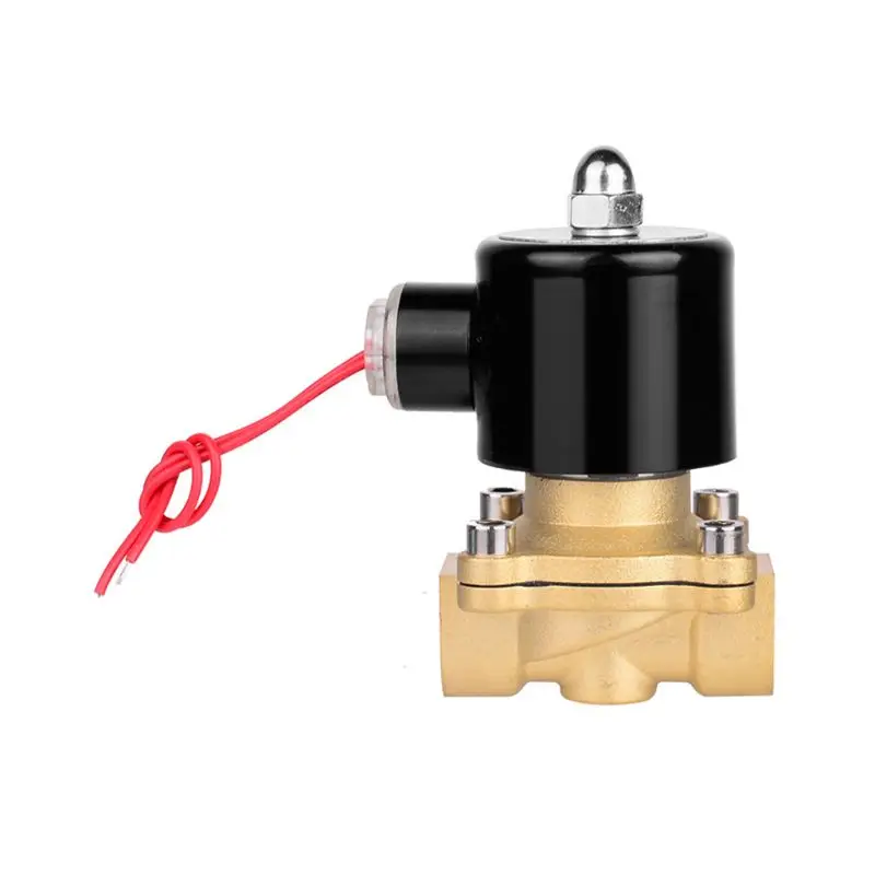 

1/2" AC220V Electric Solenoid for Valve Pneumatic Flow Control Normally Closed 2 Dropship