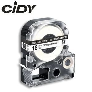 CIDY 18 мм черный на белом SS18KWLC-5WBN LC 5WBN LC-5WBN9 этикетка лента для kingjimepson Для LW300 LW400 LW-600P LW-700P
