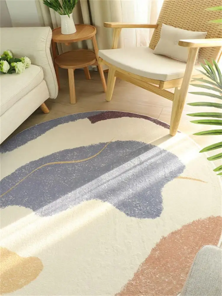 

Europe Fresh Round Carpet Livingroom Home Rugs For Bedroom Sofa Coffee Table Floor Computer Chair Floor Rug Kids Play Tent Mats