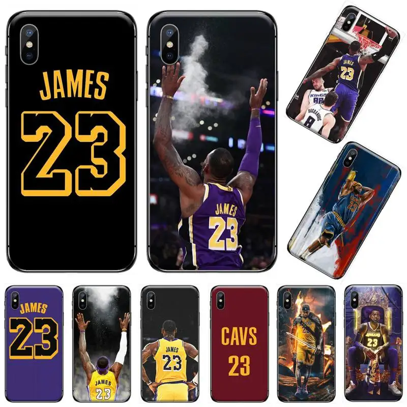 Мягкий чехол James для телефона с изображением баскетбольной звезды США под заказ