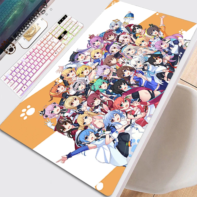 

Pad Mouse Anime Mausepad Mat Cheap Gaming Laptop Extended With Accessories Carpet Mause Gamer Computer On The Table Hololive Pad