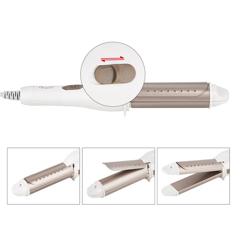 2 в 1 выпрямитель для волос бигуди дома путешествия пластина ролик Быстрое