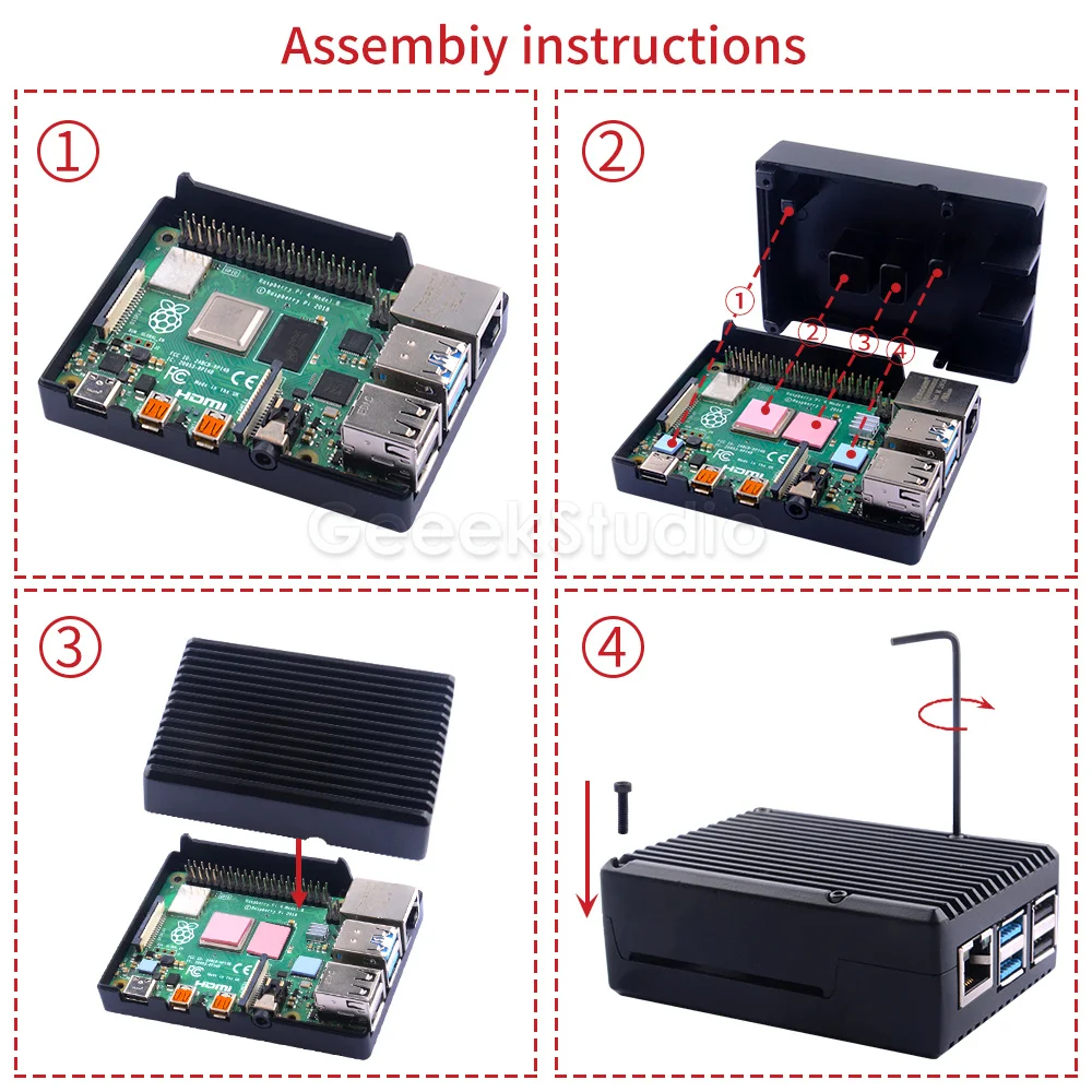 /- , , Raspberry Pi 4B Pi 4 Model B