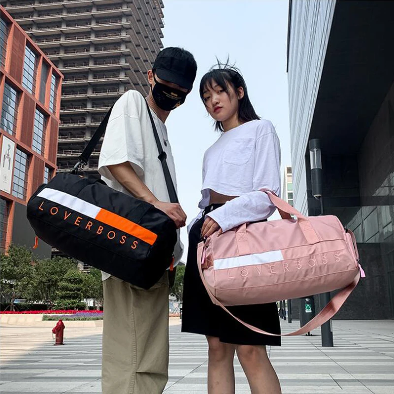 Женская и мужская дорожная сумка для спортзала водонепроницаемая нейлоновая