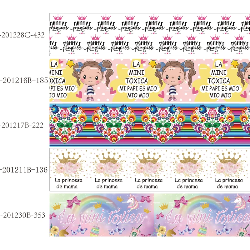 

unicorn and baby girl printed grosgrain ribbon (50 yards/lot) New Mexico style 38mm