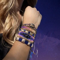 bluestar 2021 fashion shell bracelet miyuki bracelets micro pave pulseras mujer moda handmade braided loom beaded armband