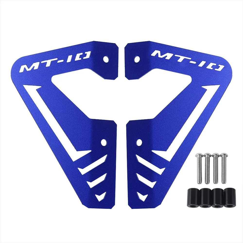 Blue MT 10 FZ 10 радиатор боковая Защитная крышка пластин Защита черный синий для YAMAHA MT10 FZ10 MT 10 FZ 10 аксессуары 15 - Цвет: Blue