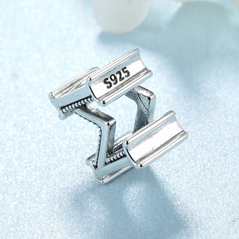 Бусины шармы из серебра 925 пробы с буквами м|Ювелирные шармы| |