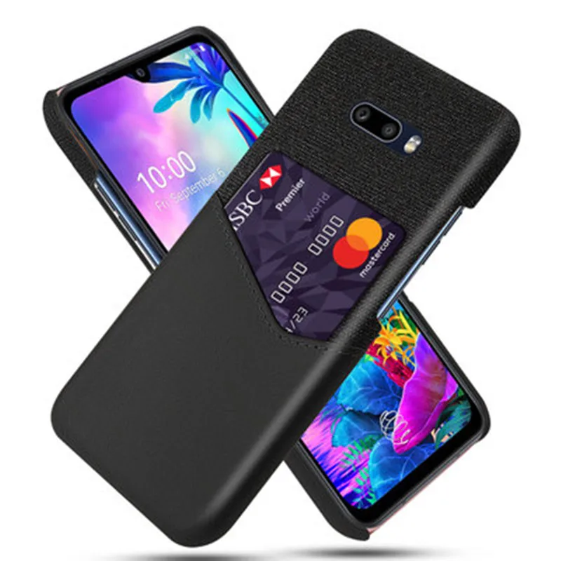 

For LG Stylo 6 5 Phone Case Fashion PU Leather For LG K50 K40 Q60 Back Cover Card Two-tone Hard PC Fall prevention