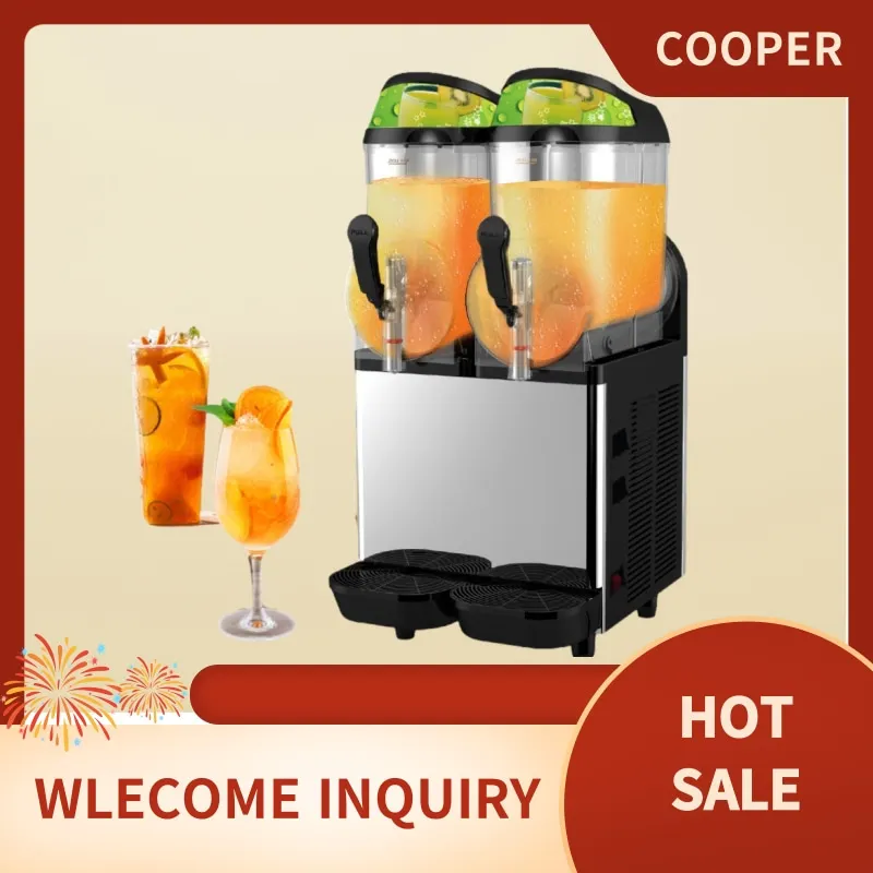 

220V/110V Commercial Slush Machine Ice Drink Blender Large Capacity Smoothie Maker Snow Melt Snow Mud Making Machine